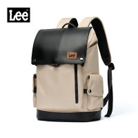 Lee màu trắng trung tính Oxford lật bằng da Bìa Ba lô máy tính xách tay máy tính xách tay không thấm nước sức chứa lớn lưu trữ 17 Inch máy tính xách tay ba lô đi học phụ nữ nam