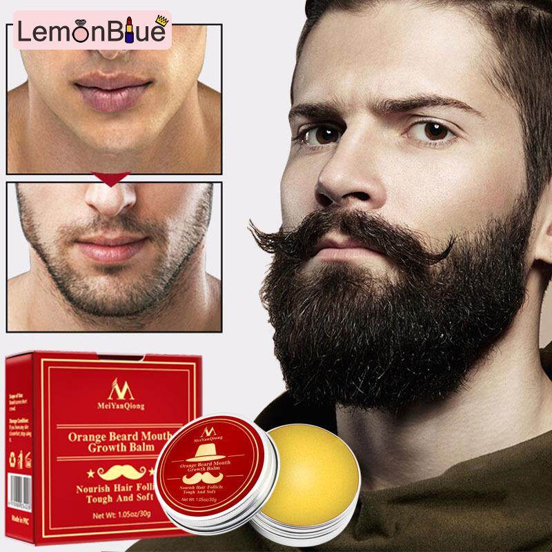 Gambar [RAYA SALE] LemonBlue Men Beard Moustache Growth Balm Moisturizing Smoothing Care Cream Grooming