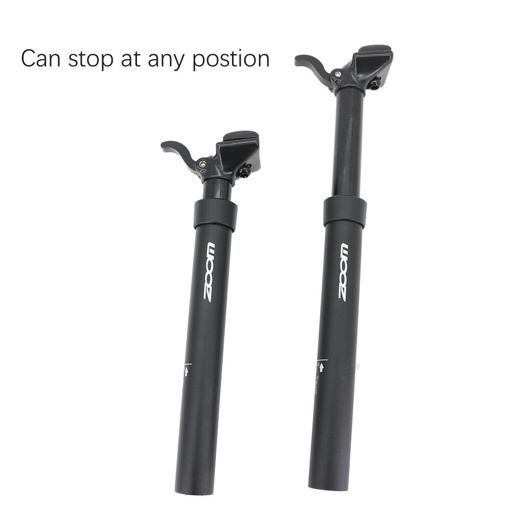 Zoom Adjustable Dropper Seatpost Manual Control Lever Wireless 