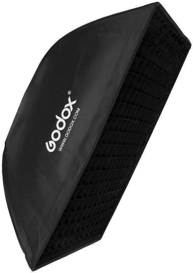 Godox Bowen Mount 60 x 90 cm Honeycomb Grid Softbox Square Reflector Softbox with Bowen Mount for Studio Strobe Flash FW60X90