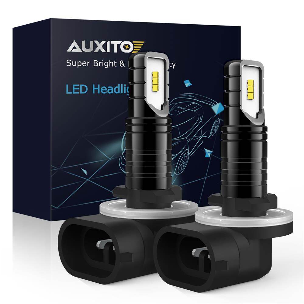 Auxito 2pcs 50w h27 881 đèn led sương mù bóng đèn 000k chip csp dẫn đèn sương mù đèn lái xe màu trắng