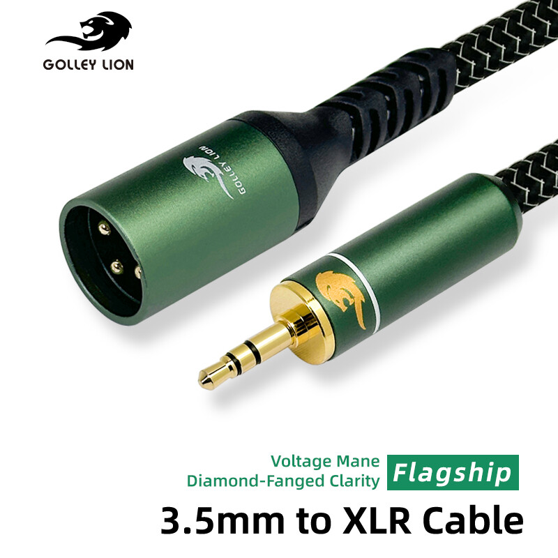 GOLLEY LION 3.5mm to XLR Male Audio Cable - Shielded Gold-Plated for Studio Mixer, PC, Amplifier ราคา 1,236 บาท*ส่งฟรี