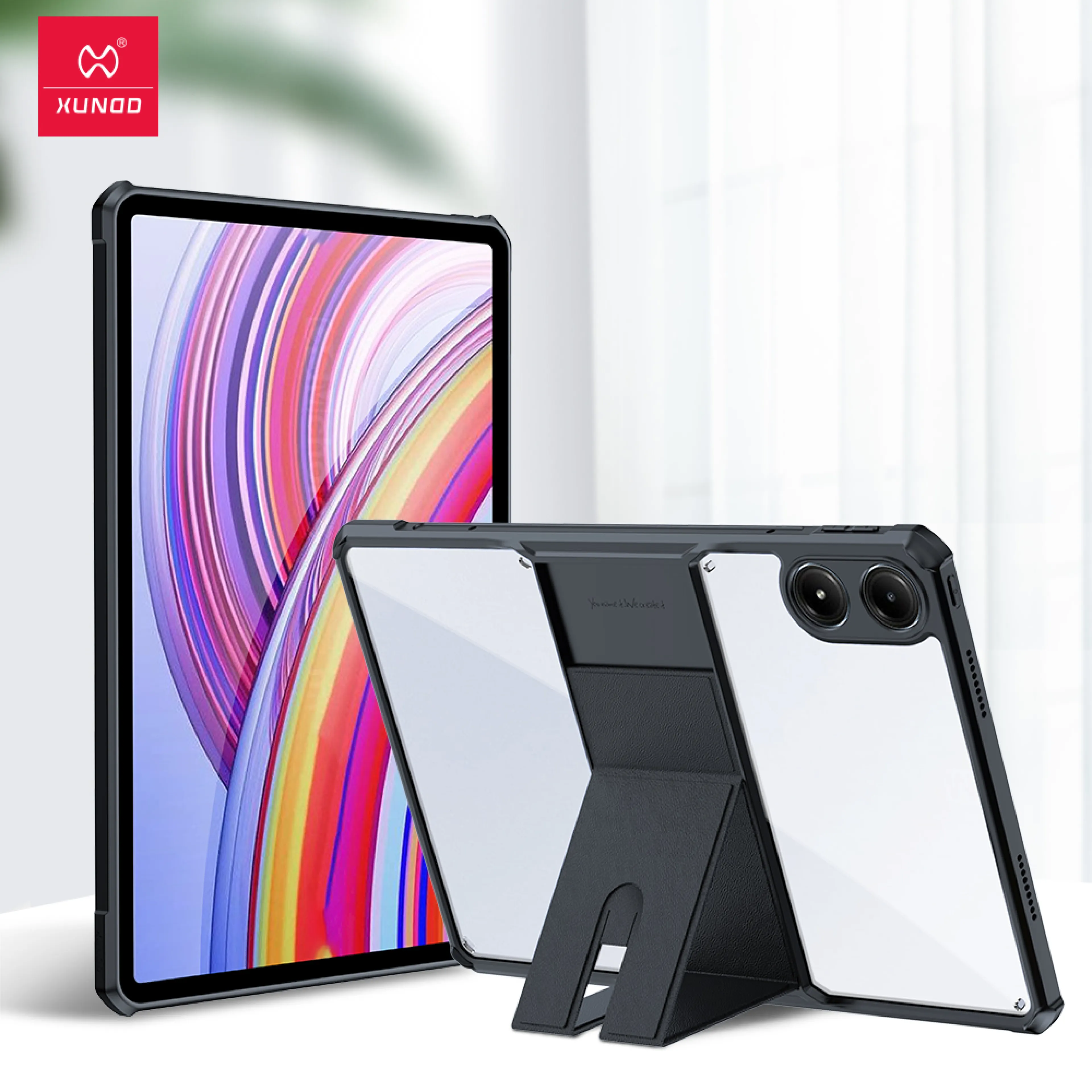 XUNDD For Xiaomi Poco Pad/Redmi Pad 2 Pro Case Anti Drop Anti Scratch Anti-sweat Protective Covers With Stand