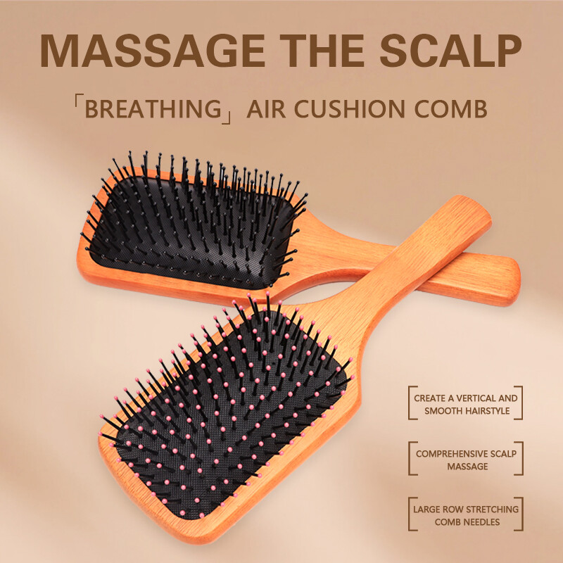 Lược túi khí Lược Massage hộ gia đình Lược kích thích huyệt thúc đẩy tuần hoàn máu trong công cụ tạo kiểu tóc vỏ não đầu