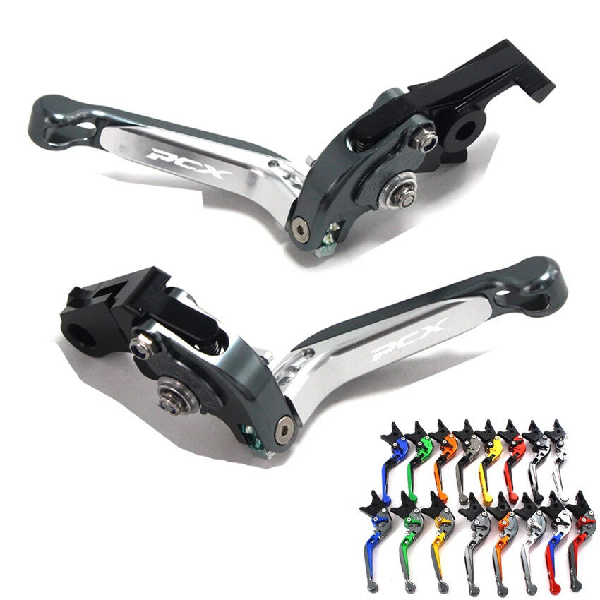 Với logo , pcx cần phanh ly hợp xe máy màu bạc + màu đen cnc đối với honda pcx 125 150 pcx125 pcx 150 2010 2013 2014 2015 2016 2017