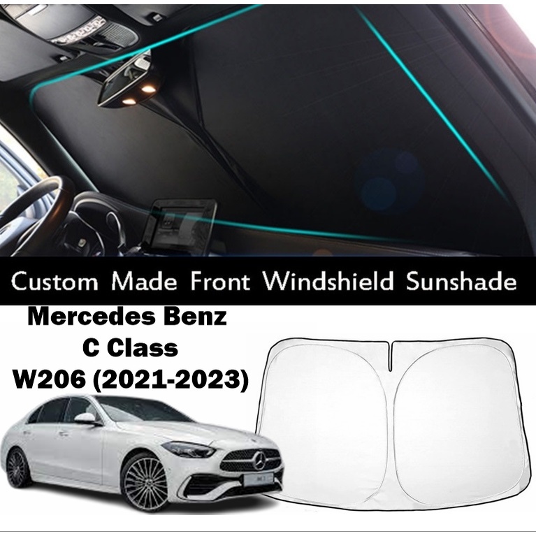 Genuine Mercedes-Benz Windshield Sun Shade UVS-100T – Fits W205 C-Class (2015–2021)