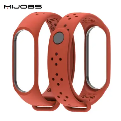 Mijobs Sports Strap for Xiaomi Mi Band 3 Mi Band 4 Silicone Strap Mi Band3 4 Watchband Bracelet Miband 3 4 Wristband Smart Watch Mi3/4 Accessory (6)