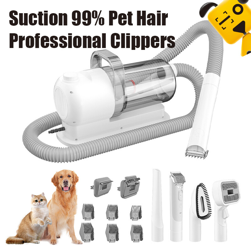 Reddog Pet Grooming Kit & Vacuum Suction 99% Pet Hair, Professional Clippers with 5 Proven Grooming Tools for Dogs Cats and Other Animals - ยี่ห้อ Reddog ราคา 3,253 บาท*ส่งฟรี