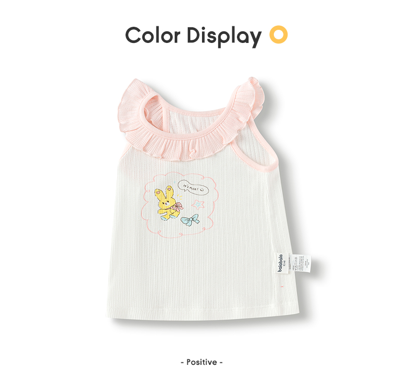 balabala Baby Vest Girl Summer Thin Outerwear Top 2025 New Sweet Delicate Fashionable Cute · v4