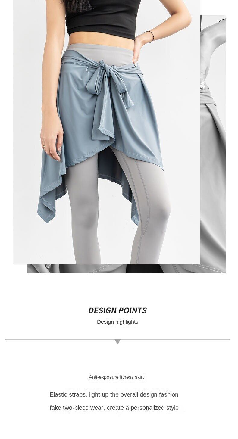 SUPERFLOWER Per donna Poliestere Asciugatura rapida Danza classica Gonne intere Fasciatura per yoga Copertura fianchi e gonne a prova di luce_voghion.com