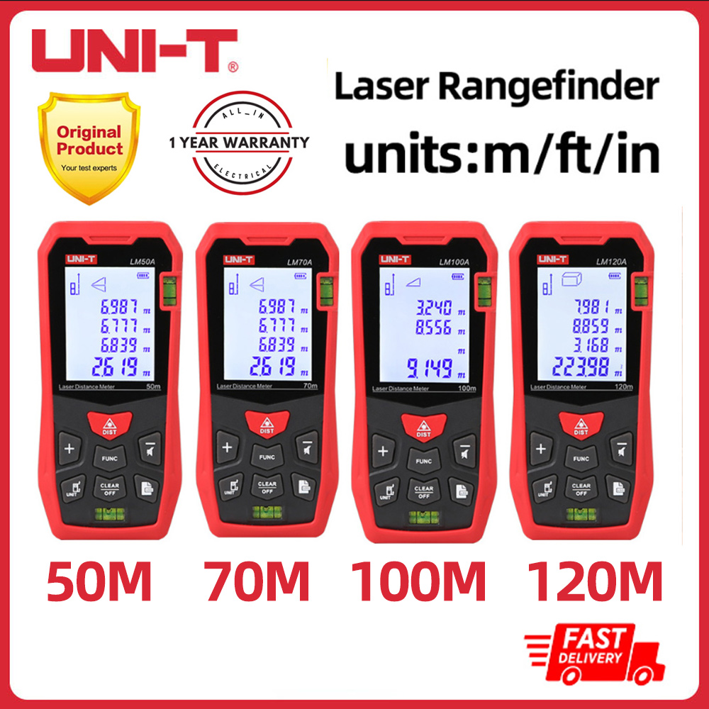Uni-t mới 2021 máy đo khoảng cách laser lm50a/lm70a/lm100a/lm120a, máy đo khoảng cách laser mini cầm tay máy tìm dải băng