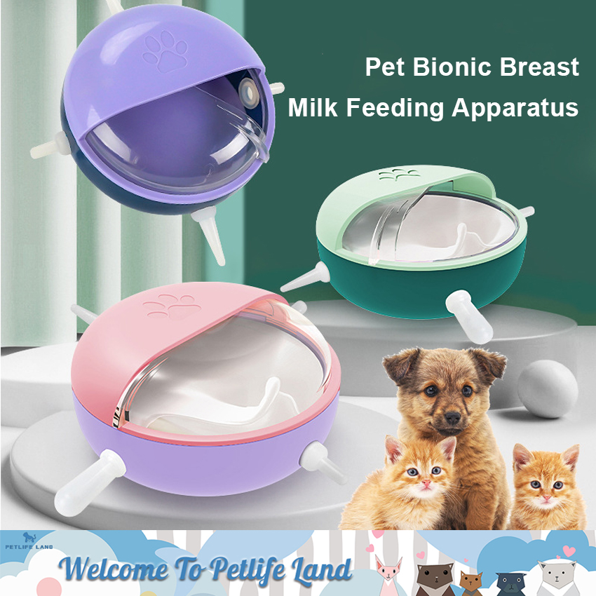 Petlifeland bình sữa cho bú sữa cho thú cưng bình sữa chó mèo cho chó con mèo con bình sữa tự uống chống sặc bình sữa cho thú cưng ăn cho trẻ sơ sinh núm vú silicon mềm phụ kiện cho chó mới phụ kiện cho mèo mới