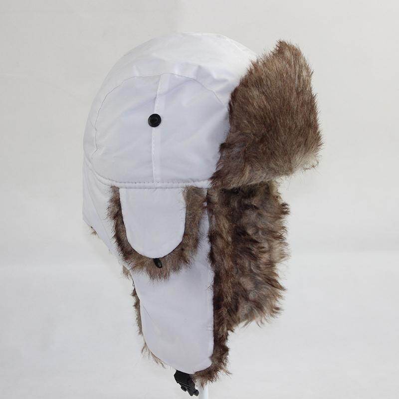 Unisex Pria Wanita Rusia Topi Trapper 
