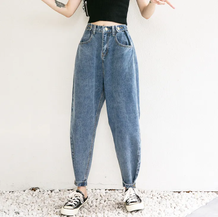 jeans mom fit high waist