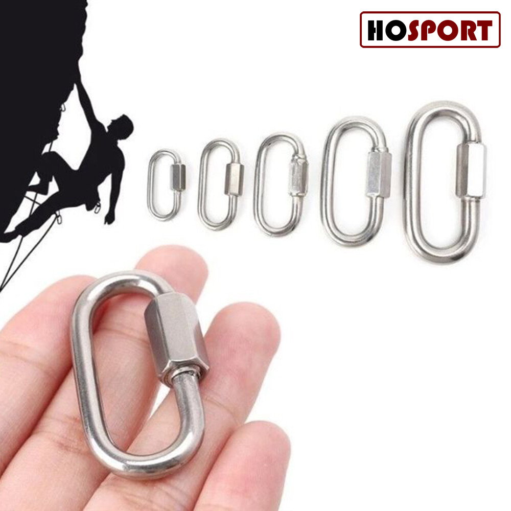 [HOSPORT] Khóa Vít Bằng Thép Không Gỉ Đa Năng Móc Leo Núi Nối Nhanh Móc Khóa An Toàn Móc Khóa Vòng Nối