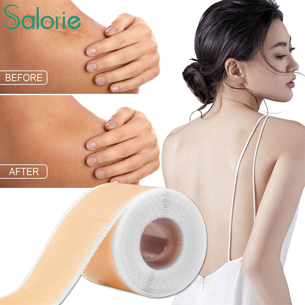  Salorie 150cm gel silicon vết sẹo tấm vá điều trị loại bỏ băng mụn trứng cá chấn thương bỏng sẹo bìa da Sửa chữa Phần tai đẹp 