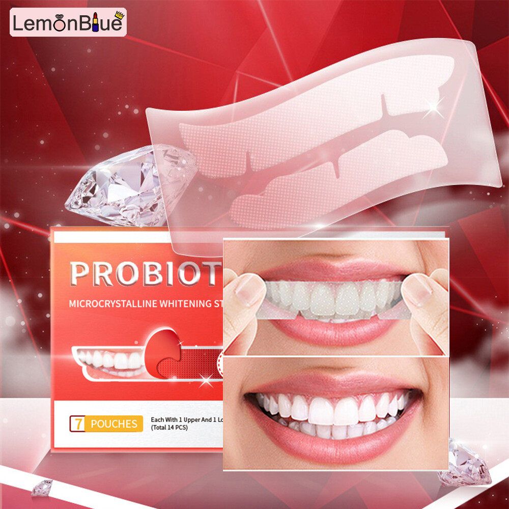 Gambar Pemutih gigi LemonBlue Tooth Whitening Strips for Oral Deep Cleaning Treatments Dental Care Kit Tooth Cleaning Tool Professional Teeth Clean Wipes For Daily Life Oral Care