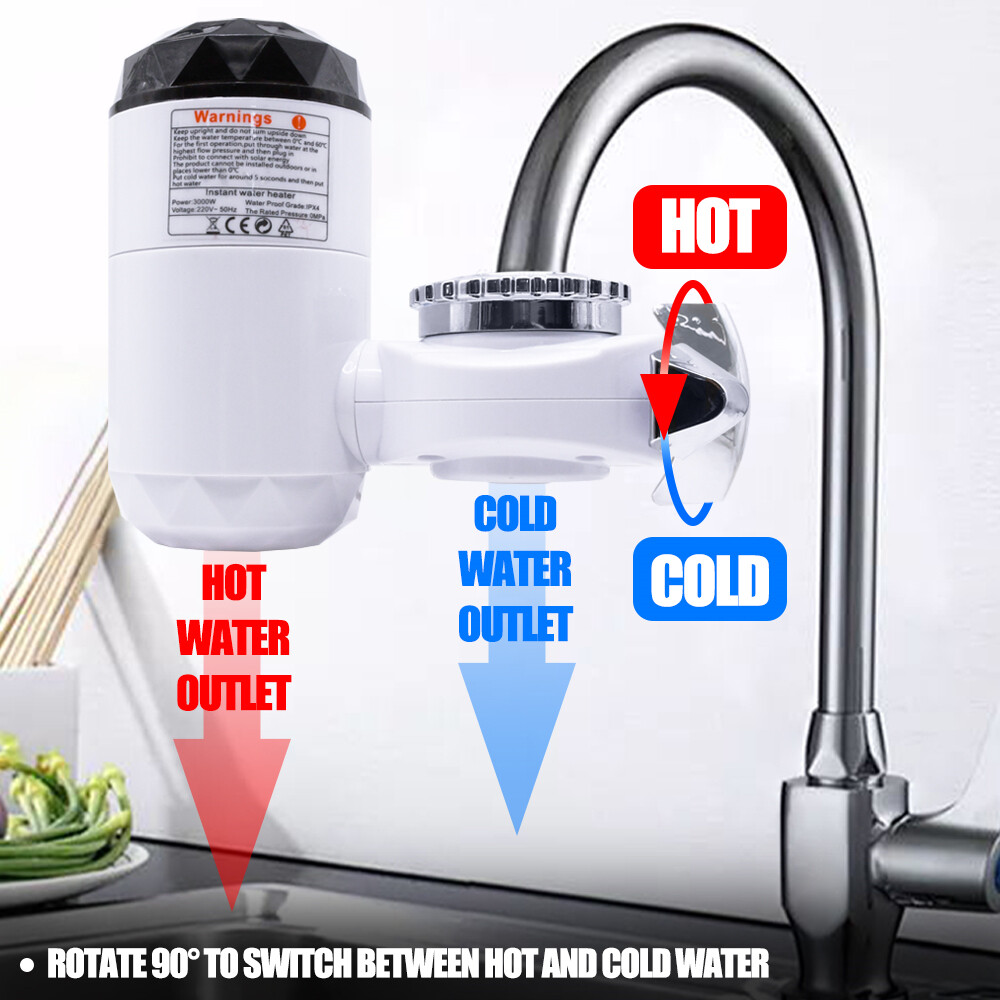3s Instant Hot Water】3000W 220V/110V Electric Instant Heating Water Tap  Faucet Quick Hot Water LED Digital Display Kitchen Bath Sink Heater Faucet Electric  Instant Coldu0026Hot Water | Lazada Singapore