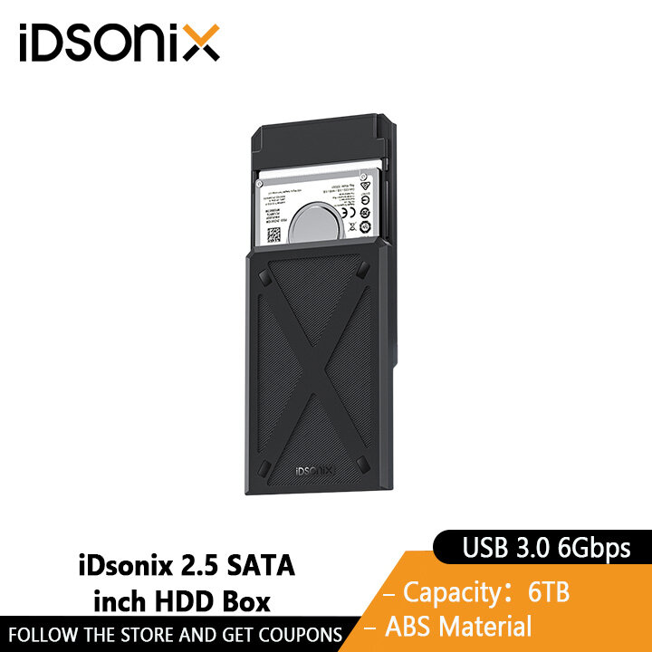 iDsonix 6Gbps SSD case SATA3.0 UASP TRIM HDD Enclosure for 2.5 Inch SATA Hard Drives ราคา 159 บาท*ส่งฟรี