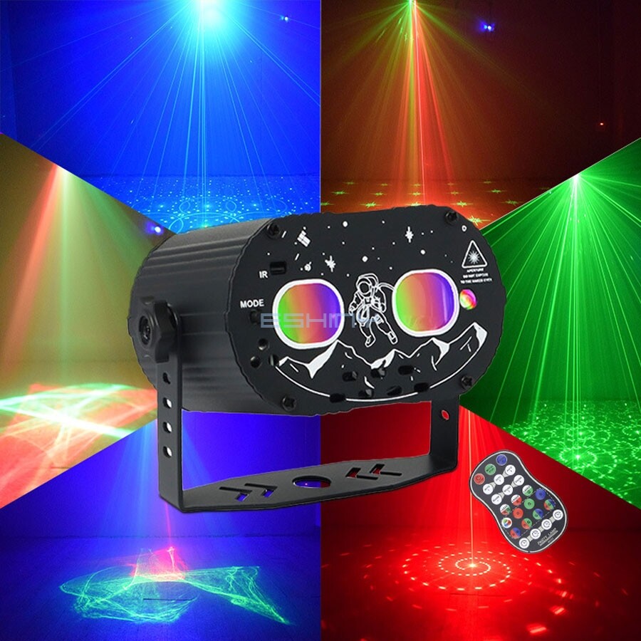 Laser xanh lá đỏ Aurora Giấc Mơ DJ mô hình đèn Disco chiếu Đảng RGB đèn nháy LED bar phòng khiêu vũ 