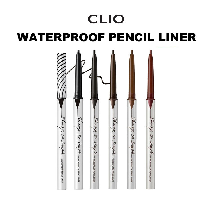 100% Original CLIO Sharp So Simple Waterproof Pencil Liner 6 Colors Clio
