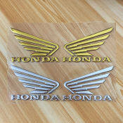 Honda 3D Motorcycle Emblem Badge Decal - Gold/Silver/Red/Black