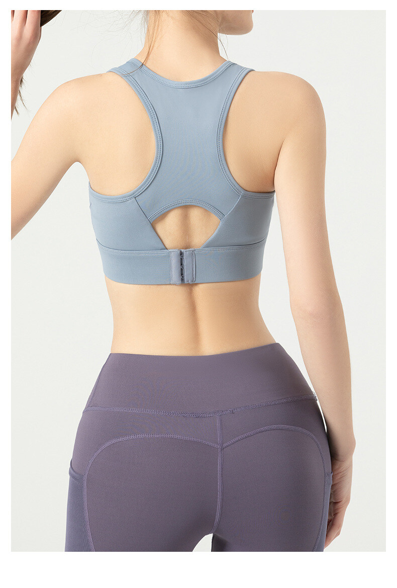 SUPERFLOWER Women's Breathable Sports Bra Absorb Sweat Shockproof Padded Athletic Gym Running Fiess Yoga Tops_voghion.com