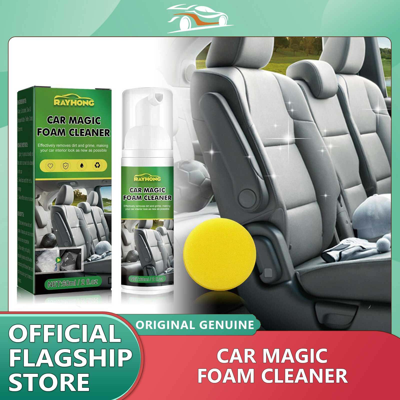 Yegbong Car Leather Foam Cleaner Multipurpose Foam Cleaner Spray With Sponge Household Cleaners Heavy Duty Multi-Use Foaming Car Foam Cleaner Car Interior Panel Seat Leather Clean Wash Spray Agent Multipurpose Home Foam Dust Remover ราคา 175 บาท*ส่งฟรี