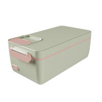 Keromee 12000mAh Cordless Electric Lunch Box Rechargeable USB Box 1000ml Portable Lunch Box Insulated Food Warmer Food Container