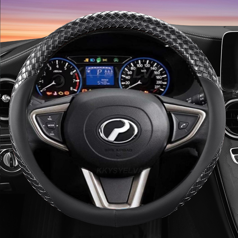 Perodua Leather Car Steering Cover 38cm Diameter For Myvi Axia Bezza Aruz Alza Kancil Viva Car wheel covers Giá 178,003 Đồng*Miễn phí vận chuyển