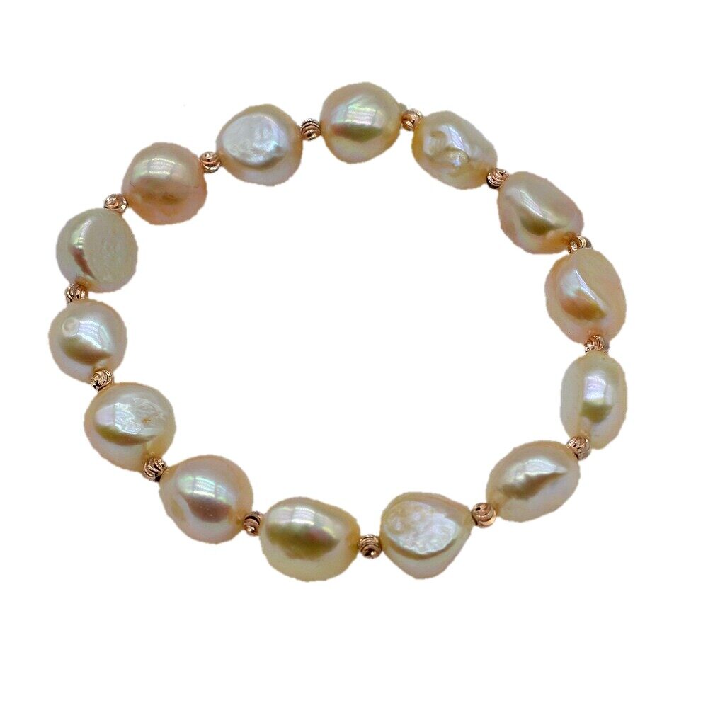 Baroque Pink Bracelet Women's Fashion Natural Irregular Freshwater Pearl Bracelet