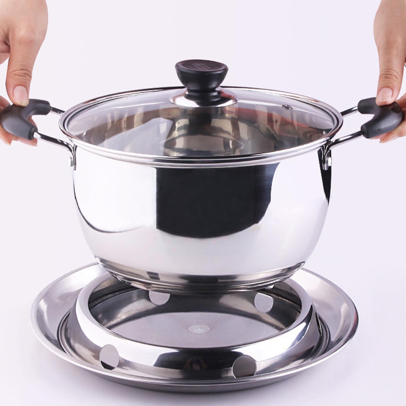 Gambar Universal Wok Pan Support Rack Stand Wok Ring  Round Bottom Wok Rack Universal Size For Gas Stove Fry Pans Kitchen Q0y6