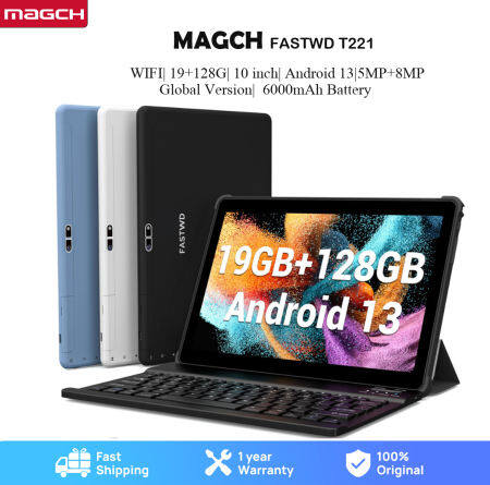 MAGCH 2024 10" Tablet, 19GB RAM, 128GB ROM, 5G WiFi