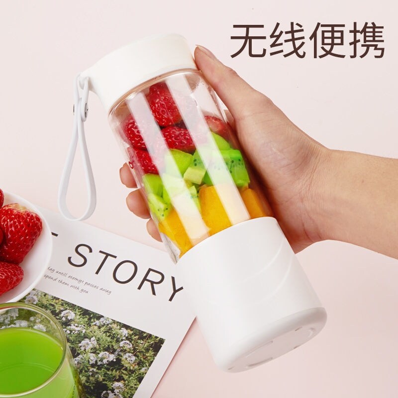 Gambar Portable juicer household mini small multi function fruit juice cup students rechargeable electric blender