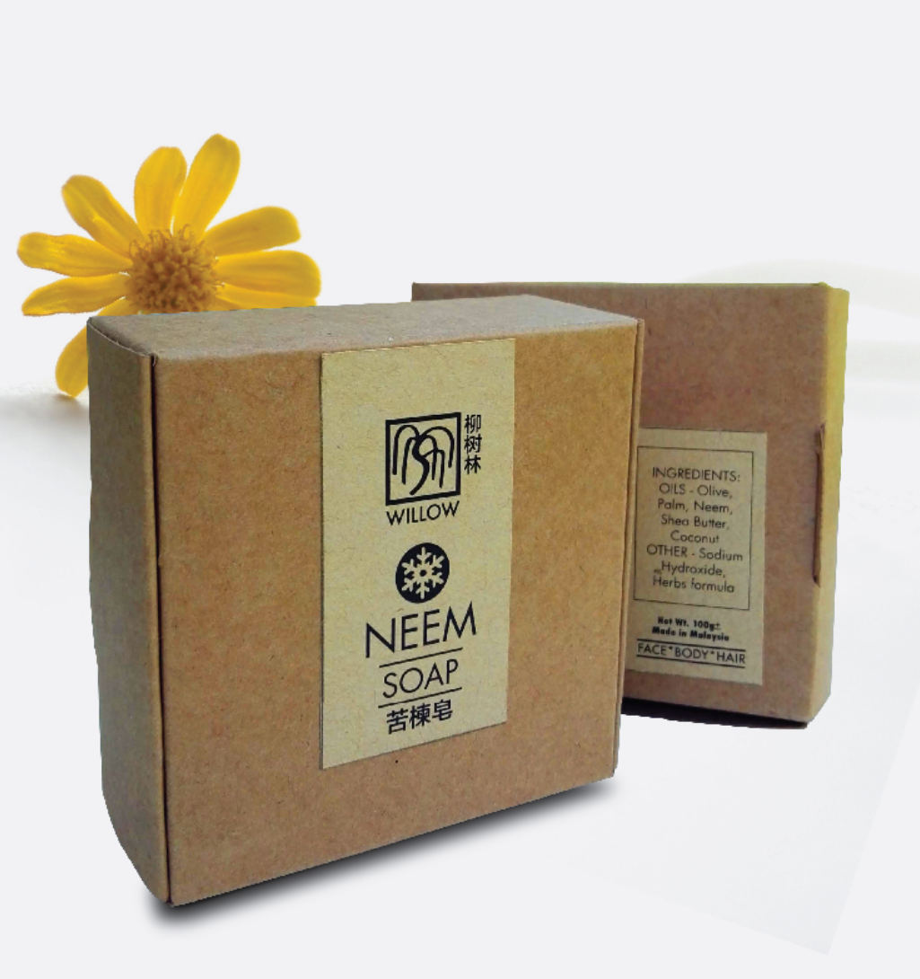 Gambar WILLOW Neem Soap 1pc ?????????, clear acne   antibacterial ??   ??