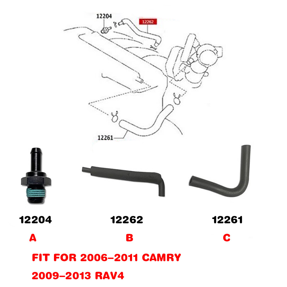 Fit for the sixth generation Camry Camry RAV4 engine cylinder head intake hose exhaust one-way valve
