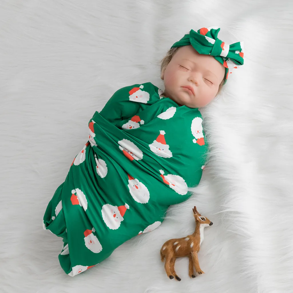 christmas baby swaddle