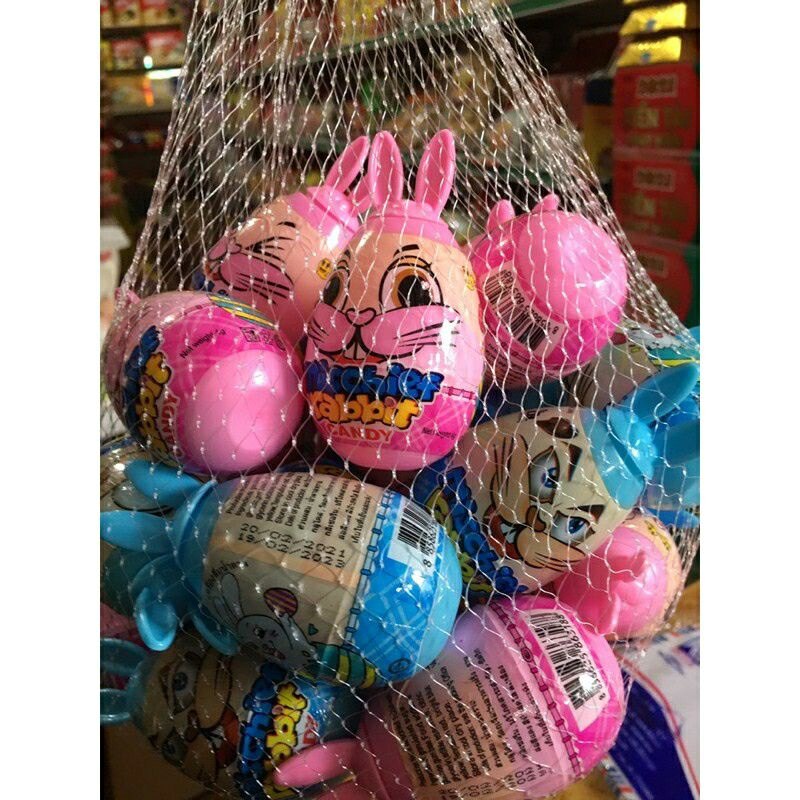 Túm 30 Quả Trứng Tai Thỏ Kèm Kẹo Ngộ Nghĩnh ( Sỉ Đồ Trẻ Em(