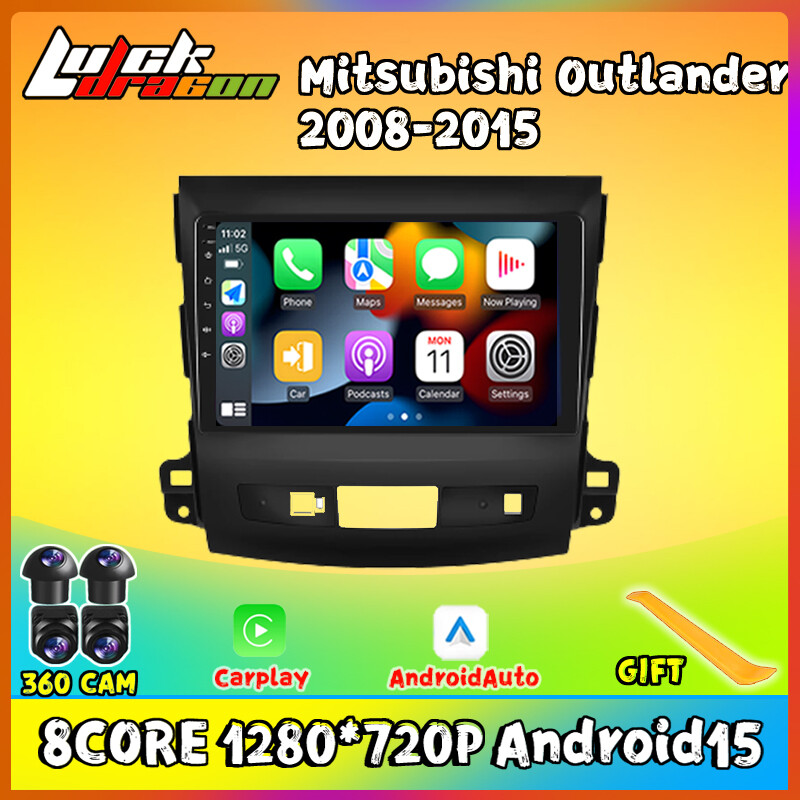 Autoradio Mitsubishi Outlander 2008-2015 Carplay Android Auto Wireless Android 15 Player Multimedia Player 8Core WIFI GPS ราคา 3,049 บาท*ส่งฟรี