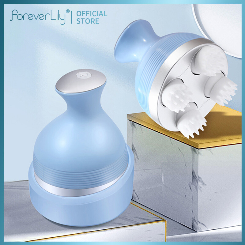 Foreverlily Dụng cụ mát-xa đầu 3D deepkneading Massager Giảm Đau Giảm mệt mỏi dụng cụ mát-xa đầu