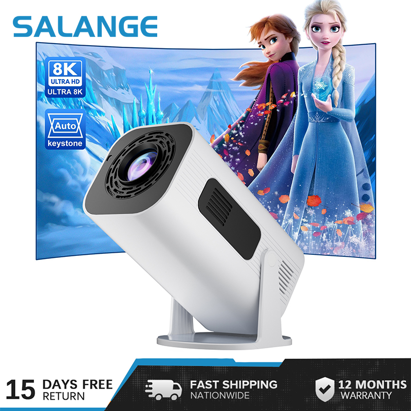Salange Android 11 P330 Projector HD 1080P Support 4K Allwinner H713 WIFI BT5.0 Cinema Pocket Outdoor Projetor PK Original HY300 ราคา 1,823 บาท*ส่งฟรี