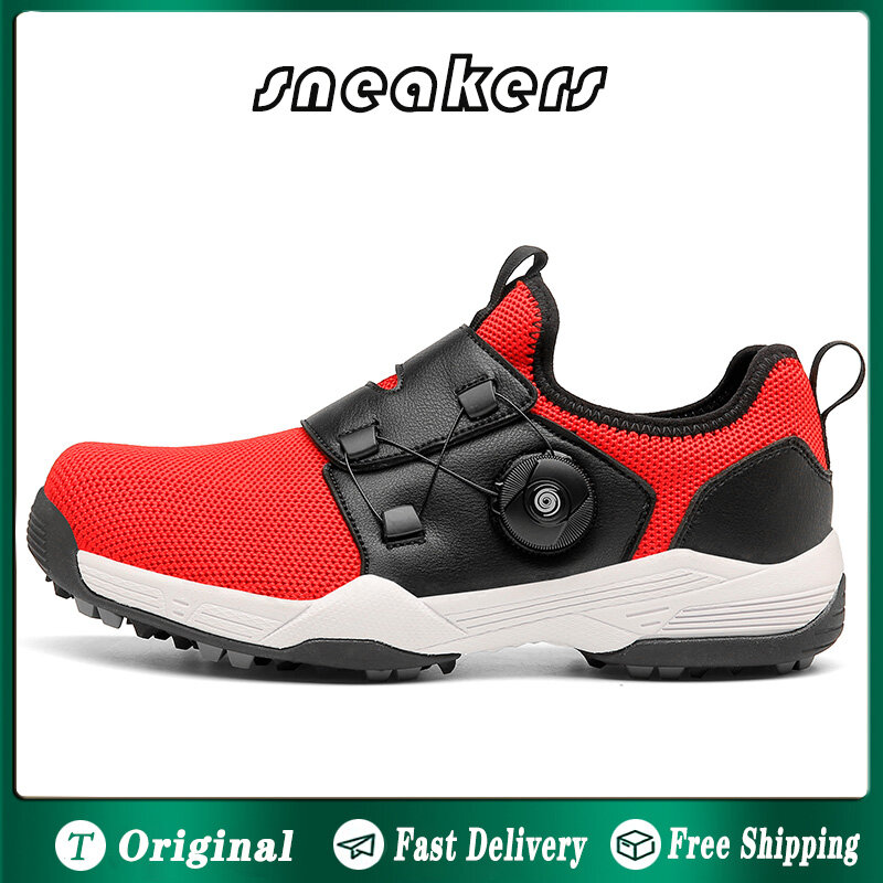 Women's Golf shoes for Women and males, Golf Shoes for Women sneakers for Golf sports  Rotating button shoelace, waterproof, breathable, comfortable , Non-slip