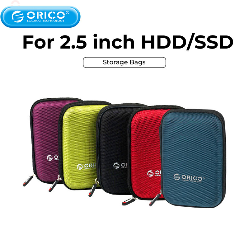 ORICO 2.5 Inch HDD Túi Hình Hộp Trường Hợp Ổ Cứng Di Động Túi Cho External HDD Di Động Hdd Box Trường Hợp Lưu Trữ Bảo Vệ Màu Đen/Đỏ/Màu Xanh