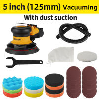 HIFESON 5/6 Inch Pneumatic Air Sander Polisher Tool Polishing Random Orbital Palm Machine Grinder for Car Paint Care Rust Removal A8 A9 C8 C9 Pneumatic Rust Remover Car and Motorcycle Polishing Supplies Professional tools for car polishing and grinding