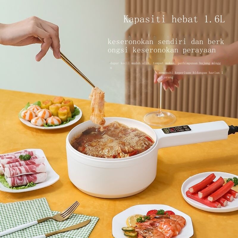 Gambar 9ZhouGZ Web celebritywhite pot dormitoryelectric pot multi function electric skillet ceramic glaze titanium home a whole pot