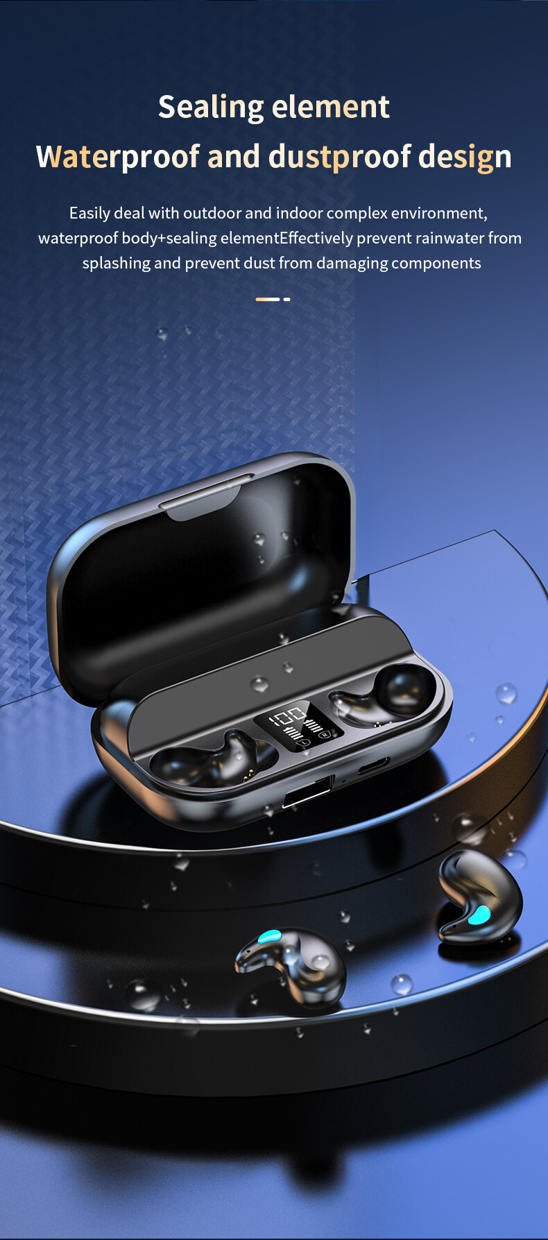 Mini bluetooth 5.3 slaapkoptelefoon met noise cancelling tws draadloos_voghion.com