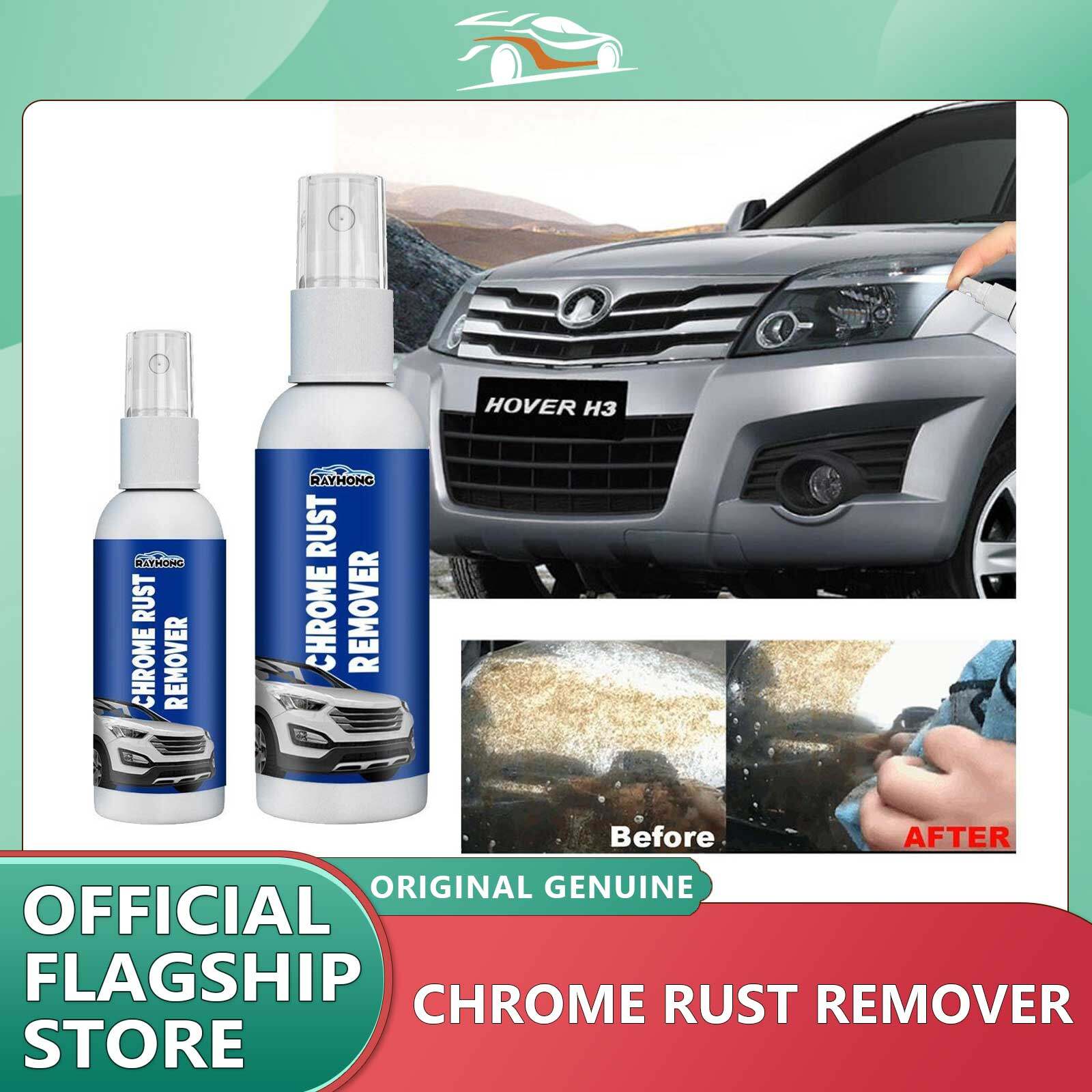 Rayhong 30/100ml Car Rust Remover Spray Metal Chrome Paint Cleaner Car Maintenance Iron Powder Cleaning Rust Remover Spray Auto Metal Chrome Paint Cleaner Car Maintenance Iron Powder Cleaning Restore Luster & Anti Rust Agent ราคา 162 บาท*ส่งฟรี