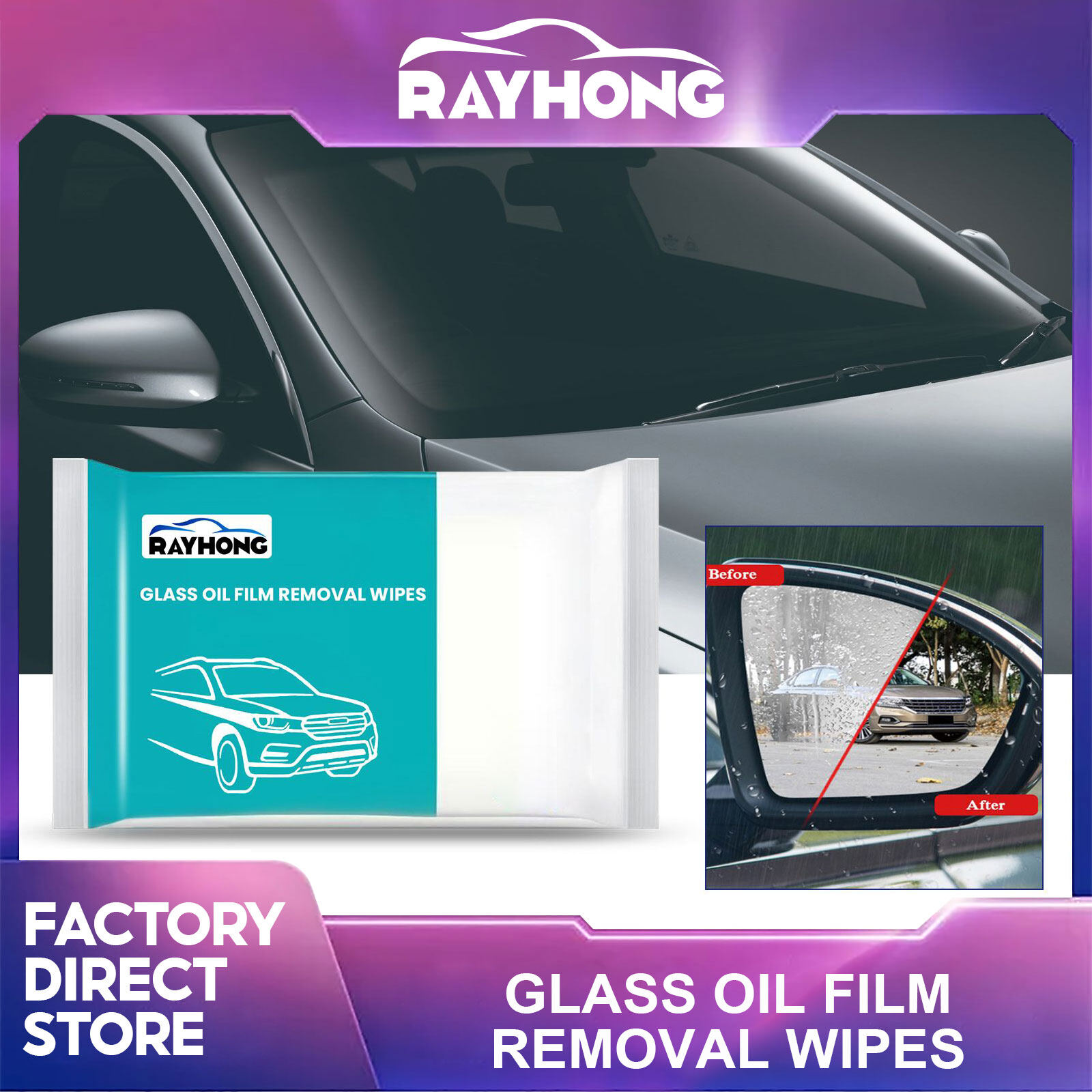 Rayhong Cleaning Windshield Glass Leather Maintenance Wet Wipes For Car Interior Seat Dashboard Cleaning Care Wipes Car Interior Cleaning Wet Wipe Dashboard Console Carpet Leather Towel Glass Window Dust Remover Cleaner 10Pcs Car Wet Wipes ราคา 103 บาท*ส่งฟรี