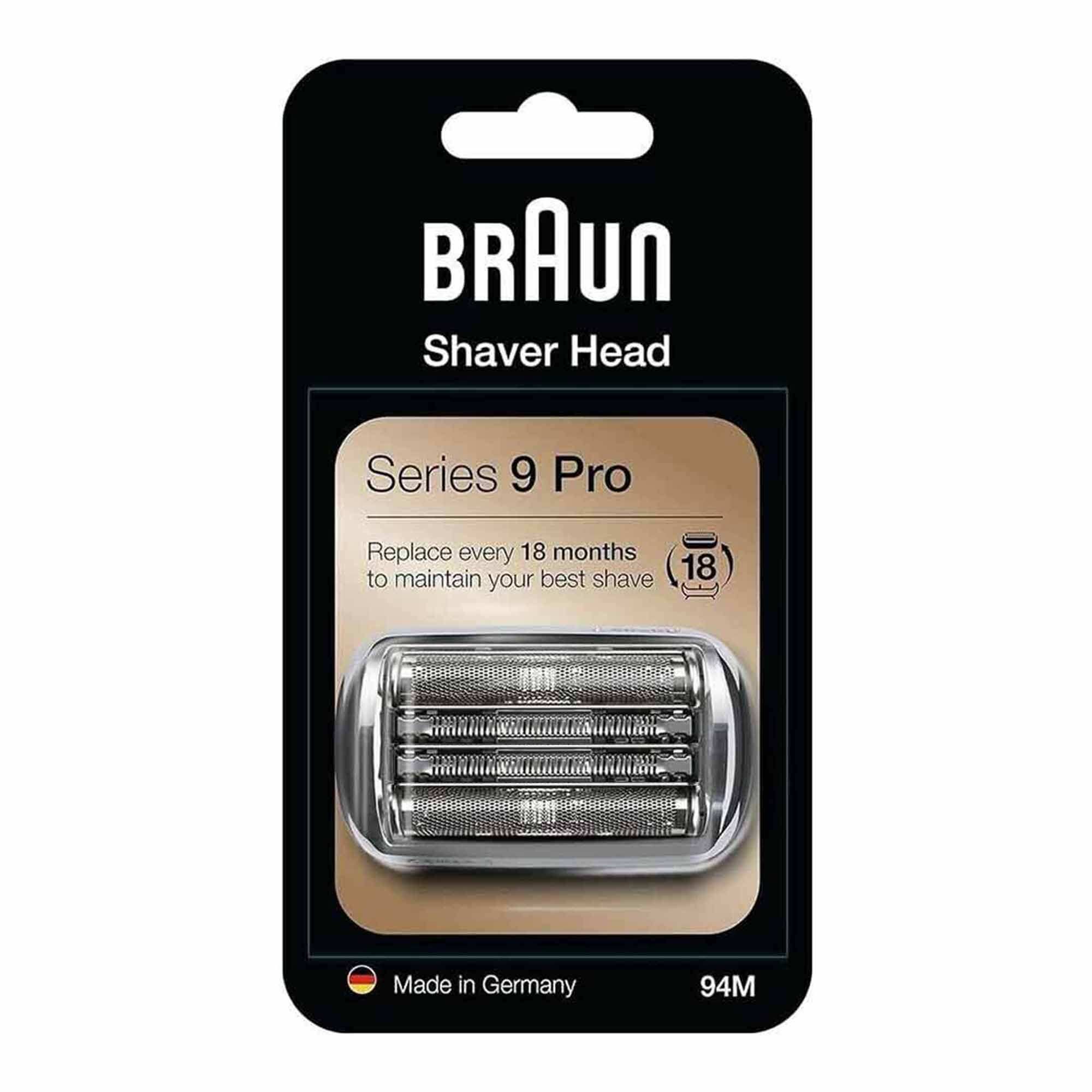 NEW Braun Series 9 Pro Shaver Head Replacement 94M shaver head silver