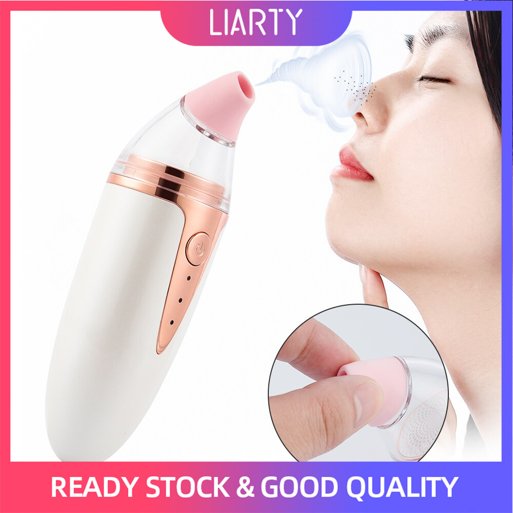 Gambar LIARTY Silicone Blackhead Remover Pimple Removal Suction Dark Spots Cleaner Acne Pore Cleaning Instrument with Mirror Base